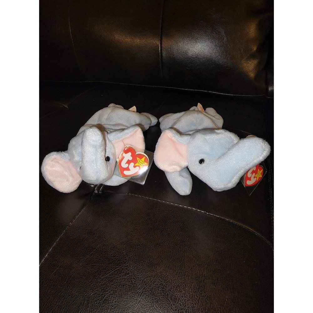 Ty Beanie Baby Peanut the Elephant - 1995 (#2)